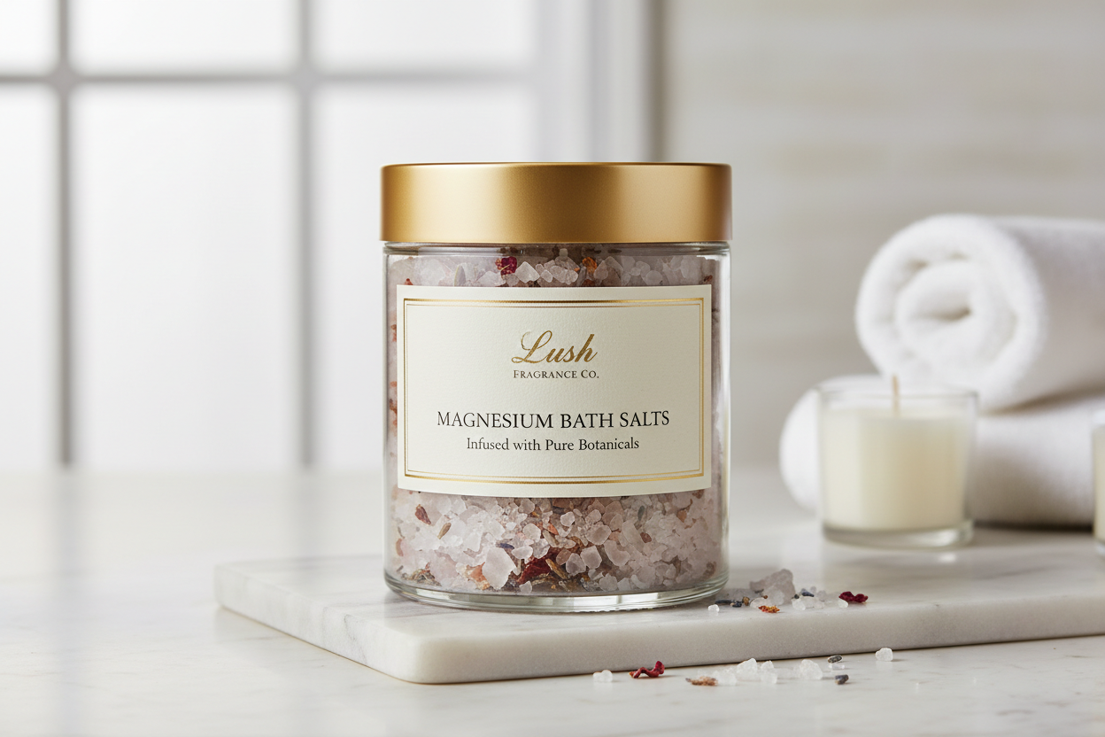 magnesium bath salt with lush fragrance co logo