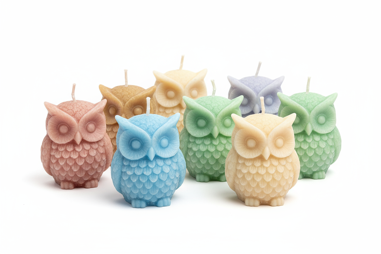 small owl candles